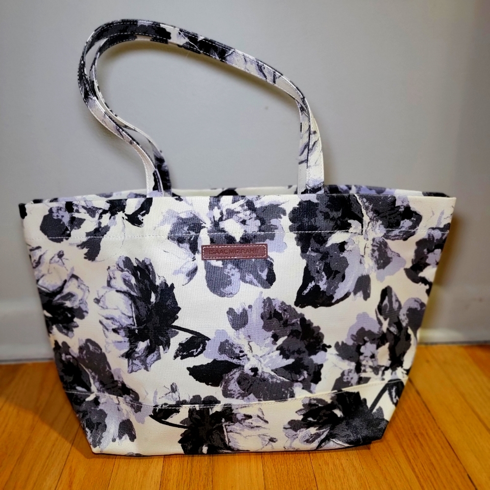 Isaac mizrahi floral tote bag